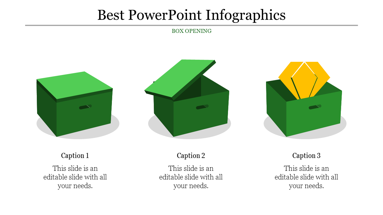 Free - Magnificent Best PowerPoint Infographics with Three Nodes